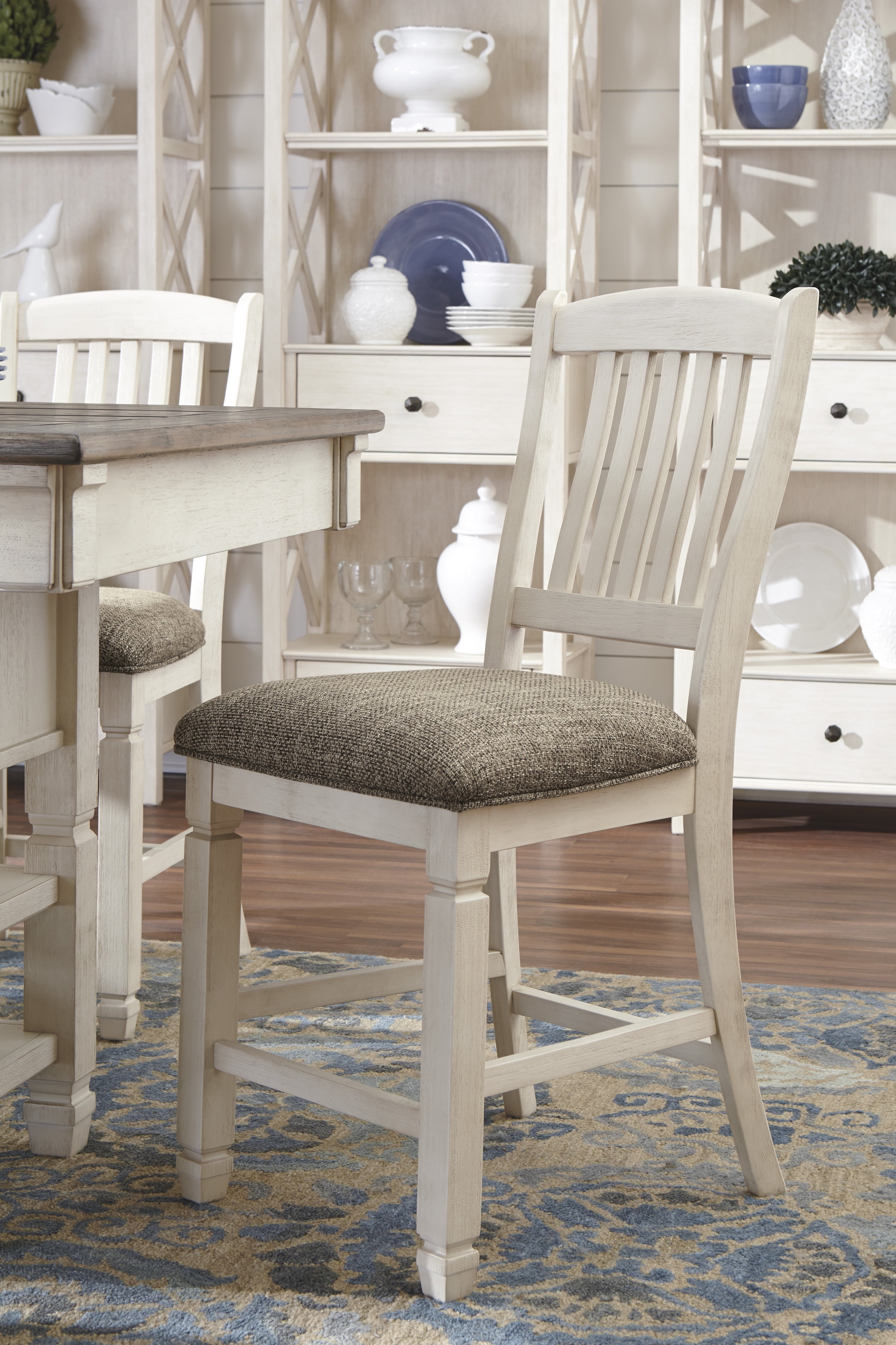 Signature Design By Ashley D647 124 Bolanburg Upholstered Barstool 2 Signature Design By Ashley D647 124 Bolanburg Upholstered Barstool 2 Cn Com