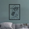 thumbnail image 4 of 15.8 x 11 Inches Vintage Lady Metal Wall Art，Black and Gold，Simple and Abstract Female Single Line Art- Modern Women Drawing for Wall Decor, 4 of 6