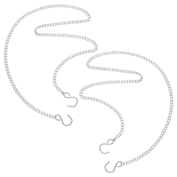 MLINS 2pcs Picture Hanging Chain Heavy Duty Metal Chains For Hanging Baskets Plants Signs And Window Art Decor For Home And Garden Use