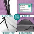 thumbnail image 5 of PetAmi Airline Approved Pet Carrier for Cat, Soft Sided Dog Carrier for Small Dog, Cat Travel Supply Accessories Indoor Cat, Ventilated Pet Carrying Bag Medium Large Kitten Puppy, Small Heather Purple, 5 of 7