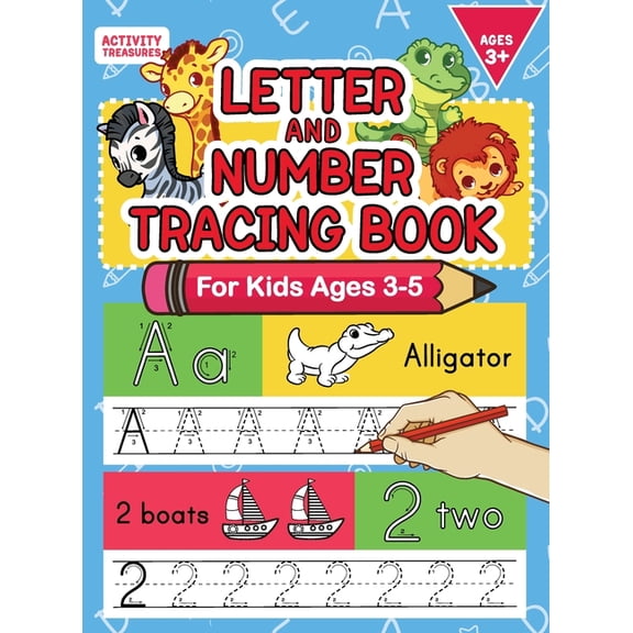 Letter And Number Tracing Book For Kids Ages 3-5: A Fun Practice Workbook To Learn The Alphabet And Numbers From 0 To 30, (Hardcover)