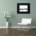 thumbnail image 2 of Trademark Fine Art "Paris France Skyline B&W" Canvas Art by Michael Tompsett, Black Matte, Black Frame, 2 of 4