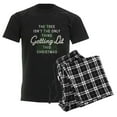 thumbnail image 6 of CafePress - Funny Getting Lit Christmas Men's Dark Pajamas - Men's Dark Loose Fit Cotton Pajama Set, 6 of 7
