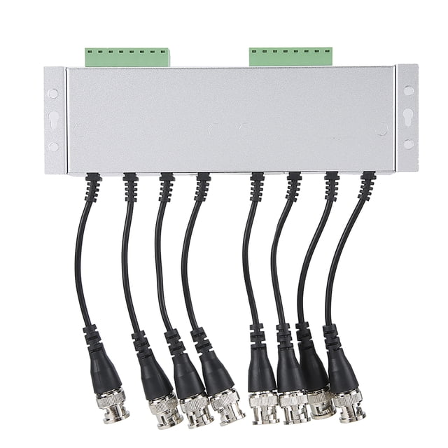 Passive Video Balun Transceiver, Twisted Pair Transmission No Power Required, CCTV Video Balun, For Camera System Professional Use Video Conferencing