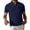 Navy, variant on Men's T Shirts Quarter Zip Casual Comfortable Tops with Pockets Mock Neck Short Sleeve Shirt for Men