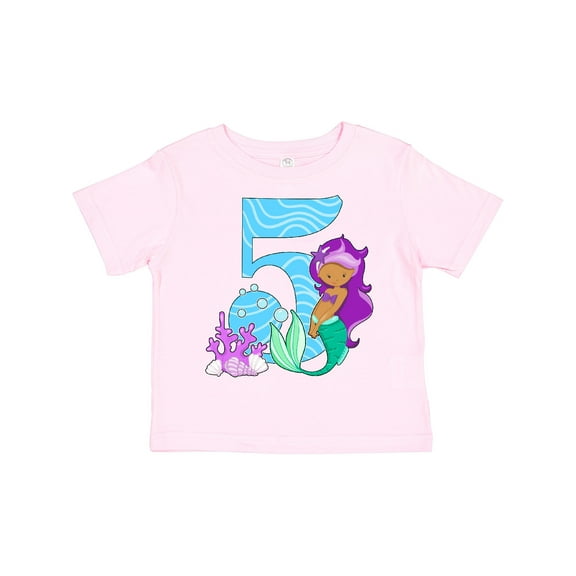 Inktastic Fifth Birthday Mermaid Girls Toddler T-Shirt