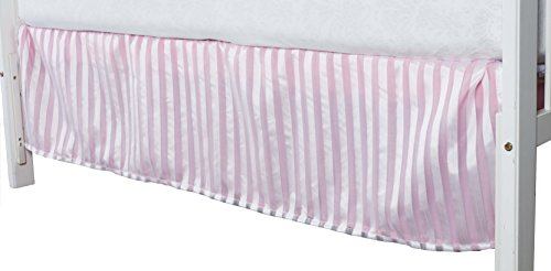 pink crib dust ruffle