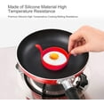 thumbnail image 2 of 4Pcs Silicone Egg Pancake Rings Egg Fry Mold Separator for Frying Cooking（Random Color,7.5cm), 2 of 9