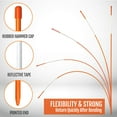 thumbnail image 3 of Anley 20 Pack 48" Reflective Driveway Markers, Snow Stakes Safety Markers Orange 0.25" Dia., 3 of 7