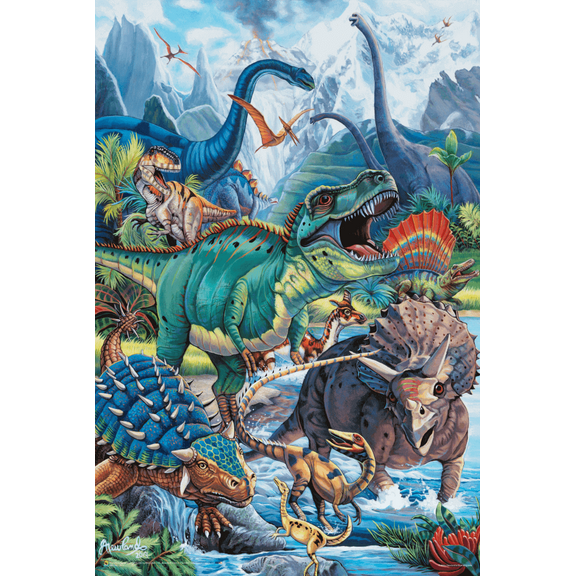 Dinos by Jenny Newland Poster - 11" x 17"