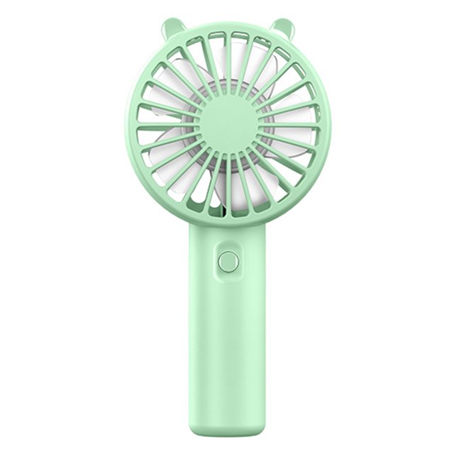 Ventilador Pequeño Mano 2024 Nuevo Ventilador Recargable USB Mini Ventilador Pequeño Portátil (verde) (modelo Recargable USB Verde)