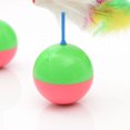 thumbnail image 5 of Flmtop Funny Pet Cat Kitten Playing Toy Tumbler Teaser Mouse Feather Interactive Gift, 5 of 5