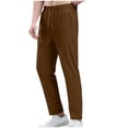 thumbnail image 2 of Sweatpants for Men 2025 Elastic Waist Drawstring Straight Leg Joggers with Pockets Mens Casual Pants Trousers, 2 of 6