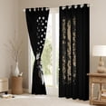 thumbnail image 3 of Homewish Girl Retro Bowknot Black Out Curtains, Western American Flag Curtains Pack of 2 (42x63 Each), Camo Abstract Ombre Bedroom Curtains, Curtains and Drapes Bedroom Decor, 3 of 6