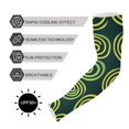 thumbnail image 5 of ALAZA Green Circle Pattern UV Sun Protection Arm Sleeves UPF 50+ Compression Cooling Sleeve 1 Pair, 5 of 7
