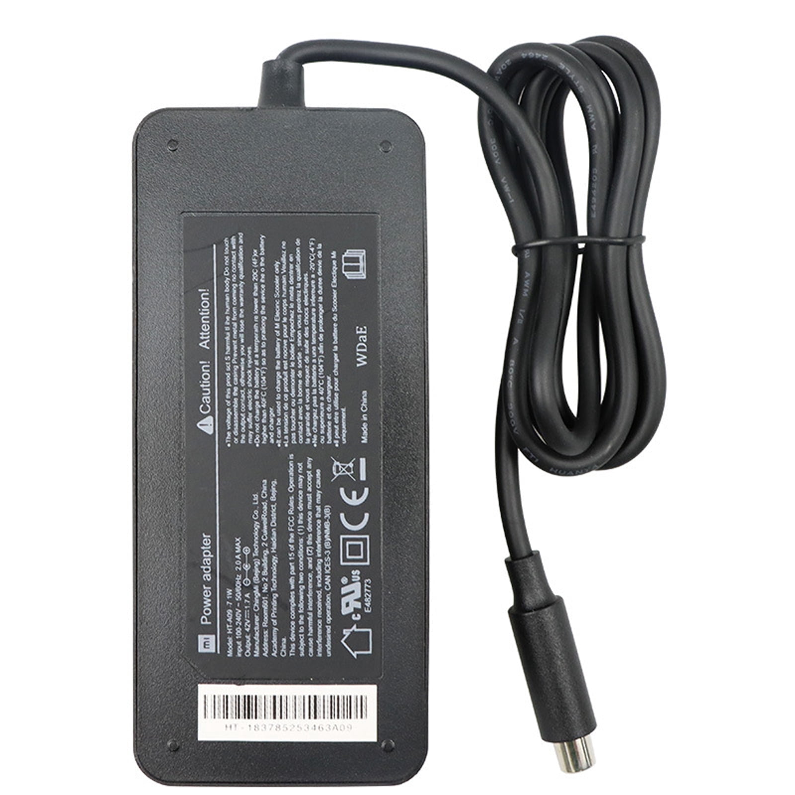 Original M365 Electric Scooter Charger, 42V 2A Power Adapter with US Plug, Over-Current & Over-Voltage Protection, LED Indicator Power Supply