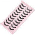 thumbnail image 1 of Pestañas postizas Pestañas de tira rusas D Pestañas rizadas de visón sintético Pestañas rusas Efecto 3D Pestañas postizas Paquete de 10 pares, 1 of 5