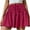 Hot Pink, variant on Timegard Wide Leg Shorts for Women Elastic Waist Smock Drawstring Solid Color Summer Casual Loose Shorts