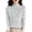 White, variant on CIENVNSTG Turtleneck Tops for Women Retro Floral Long Sleeve Basic Fall Shirts Dressy Casual Lightweight Work Blouse Undershirt Beige L