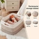 thumbnail image 5 of Extra Large Woven Storage Basket,Cotton Rope Basket for Living Room, Laundry, Toys - Gradient Brown, 5 of 5
