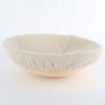 thumbnail image 2 of 9.8" Round Banneton Brotform Bread Dough Proofing Rising Rattan Basket & Liner,Brotform Proofing Basket Bread Dough Proofing Rising Rattan Handmade Basket Professional Dough Bread Making, 2 of 7