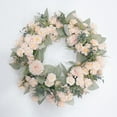 thumbnail image 6 of 16inch Decor Wreath Home Decor Farmhouse Wreath Round Wreath Floral Wreath for Spring Photo Props Anniversary Valentines Decor Champagne, 6 of 8