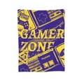 thumbnail image 1 of XMXY Fleece Throw Blanket for Couch, Gamepad Gamer Zone Lightweight Plush Fuzzy Cozy Soft Bed Blankets and Throws for Sofa, 80"x60" inches, 1 of 1