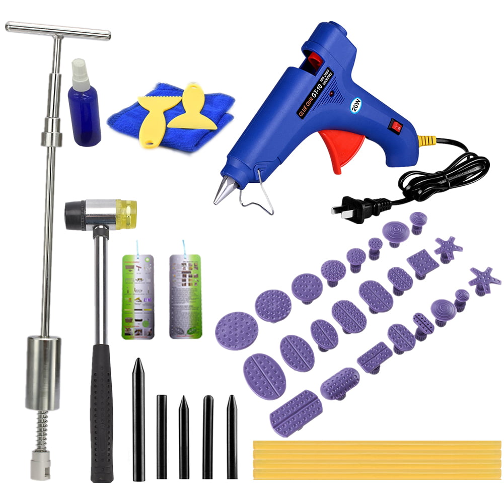 Auto Paintless Repair Dent Puller Lifter PDR Tools Hail Removal Hammer Glue Kits 