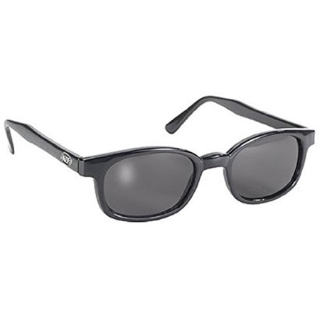 Original X-KD's 20% Larger Polarized Lenses Black Frame Biker Sunglasses