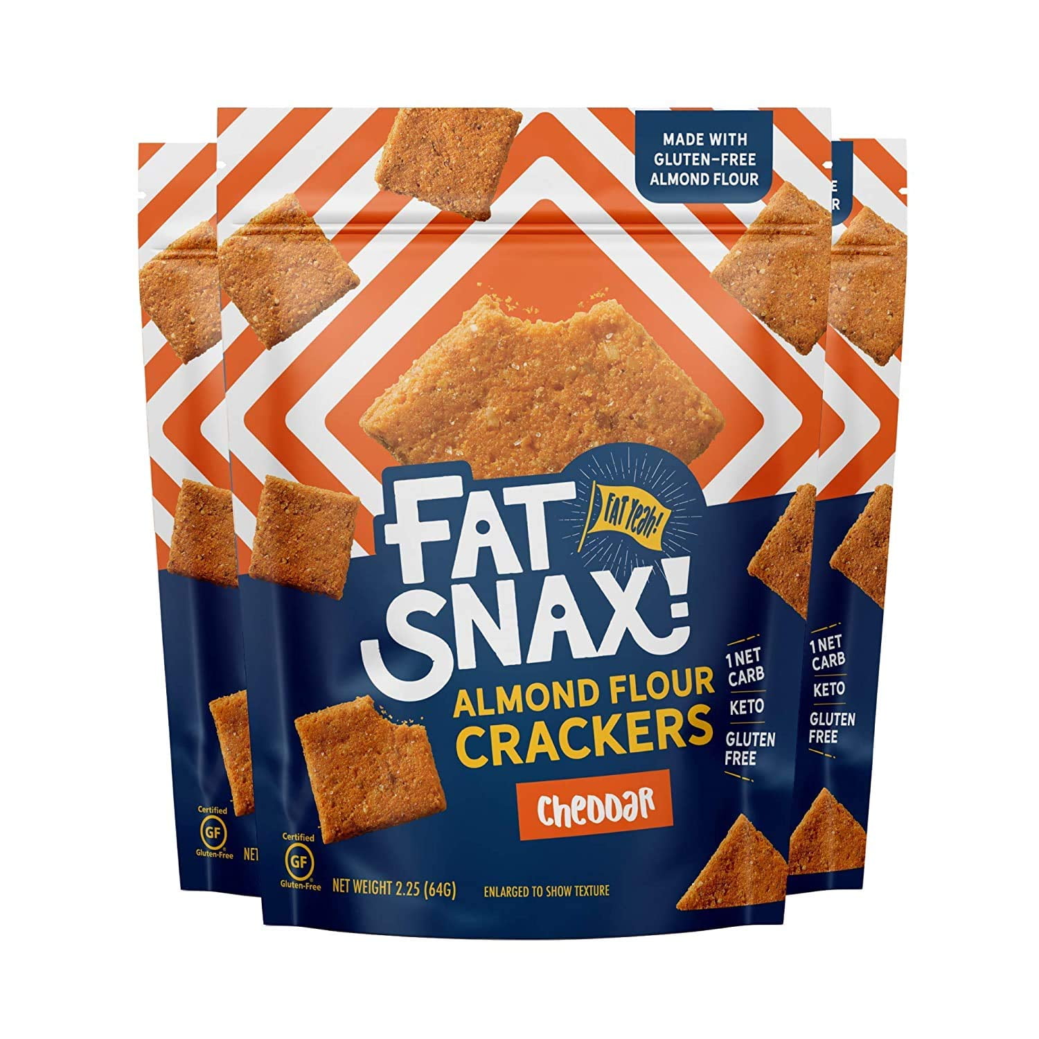 Fat Snax Almond Flour Crackers LowCarb and GlutenFree Keto Crackers