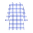 thumbnail image 5 of NAISIBABY A-Line Dress for Girls, Plaid Elastic Soft Long Sleeve Training Dance Ballet Midi Dress Blue 4-5T, 5 of 5