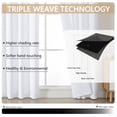thumbnail image 6 of OVZME Kalme 2 Panels Pure White Grommet Blackout Curtains 84 inch Length, Thermal Insulated Room Darkening Curtain Drapes for Living Room Bedroom, Each W40 x L84 inch, Pure White, 6 of 8
