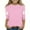 Pink, variant on IUYRTFE Kids Halloween Print 3/4 Sleeve Round Neck Shirt Soft Comfortable Breathable Top for Girls Casual Party Wear Cute Daily Leisure for Birthday Christmas(Beige,9-10 Years)