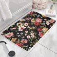 thumbnail image 3 of Pioneer Flower Floral Print Flannel Non Slip Door Rugs,Washable Door Mats Indoor,Decorative Door Mats,Dirt-Resistant and Absorbent Doormat for Entrance,Bedroom,Kitchen,Bathroom,31.5"x17", 3 of 4