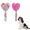 Pink, variant on LHYXU Small Dog Brush, Soft Dog Grooming Comb for Shih Tzus, Yorkies, Maltipoos, Maltese, Love Shape Puppy Massaging Pet Hair Brush, Cat Brush, for Small Dogs Cats of All Hair Types (Pink)
