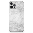 thumbnail image 2 of DesignSkinz White Scratched Marble Full-Body Skin Decal Wrap Cover for iPhone 13 Mini, 2 of 9