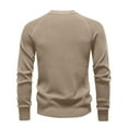 thumbnail image 4 of Ceisia Men Solid Color Long Sleeve Stand Up Collar Button Casual Gift Daily Outdoor Fashion Hoodie Top, 4 of 9