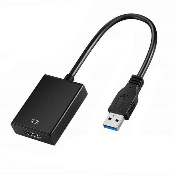 USB a HDMI Convertidor - USB 3.0 de alta velocidad, soporta 1080P de resolución, Plug and Play para el ordenador portátil a HDTV / Proyector de conexión, ligero y portátil