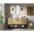 thumbnail image 4 of Elegant Kitchen and Bath 60 inch Single Bathroom Vanity in Honey Brown, 4 of 10