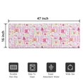 thumbnail image 5 of Pink Butterfly Word Pattern Door Rugs,Washable Non Slip Door Mats Indoor,Decorative Door Mats,Entry Mat Indoor for Entrance,Bedroom,Kitchen,Bathroom,16"x47", 5 of 6