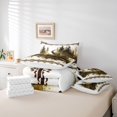 thumbnail image 6 of Homewish Wildlife Deer Bedding Comforter Set 7pcs for Kids Teens,Jungle Animal Queen Bedding Sets Super Cozy,Rustic Lodge Cabin Queen Sheet Sets,Super Cozy Room Decor,Reversible, 6 of 8