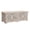 White, variant on Pemberly Row Floral Carved Solid Wood Storage Ottoman in Gray