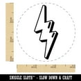 thumbnail image 2 of Quirky Lightning Bolt Self-Inking Rubber Stamp Ink Stamper - Lime Green Ink - Small 3/4 Inch, 2 of 7