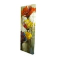 thumbnail image 1 of Fleurs Orange et Jaunes - Toile 20"x60 Pouces - Impression à la Demande, 1 of 5