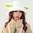 thumbnail image 4 of Winter Hat Cute Breathable Comfortable Good Elasticity Keep Warm Polyester Sweet Sheep Ears Cap for Outdoor, 4 of 10