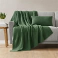 thumbnail image 2 of INK+IVY Bree Knit 12x20" Contemporary Acrylic Fabric Pillow Cover in Green, 2 of 6