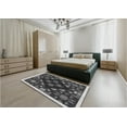 thumbnail image 5 of Ahgly Company Machine Washable Indoor Square Transitional Charcoal Black Area Rugs, 4' Square, 5 of 7