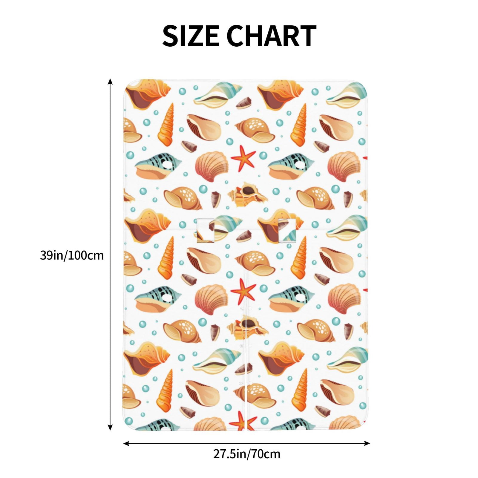 Car Seat Cover Baby - Conch Shells Print No.9033 Breathable Infant Car Seat Cover for Baby Carseat, Lightweight Comfort Baby Essentials Must Haves Newborn Stuff for Girl Boy