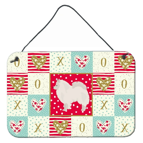 Carolines Treasures CK5837DS812 German Spitz 1 Love Wall or Door Hanging Prints 8x12 multicolor