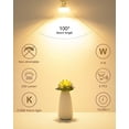thumbnail image 4 of Non-Dimmable GU10 LED Light Bulbs, 2700K Soft Warm Light GU10 Bulb Replacement for Recessed Track Lighting, 4W LED Bulbs with 100°Flood Beam for Kitchen, Range Hood, Living Room, Bedroom, 3 Pack, 4 of 9